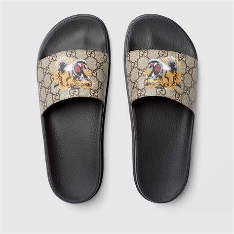 gucci tiger slide|tiger slide gucci supreme.